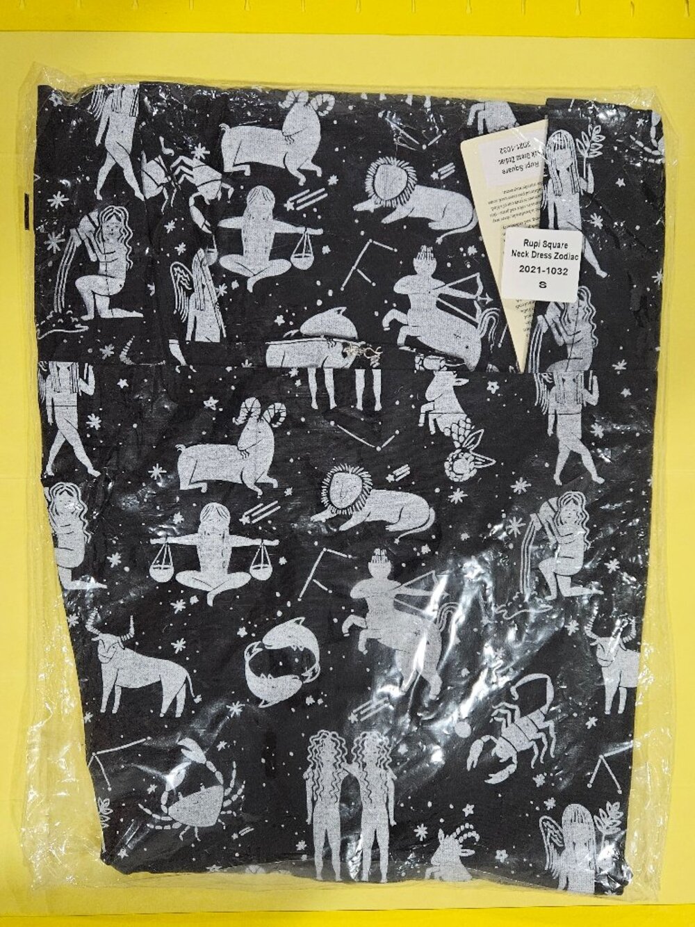 Mata Traders Rupi Zodiac Dress - Astrology Horoscope Stars Tea 60s A-Line Twee - Picture 3 of 6